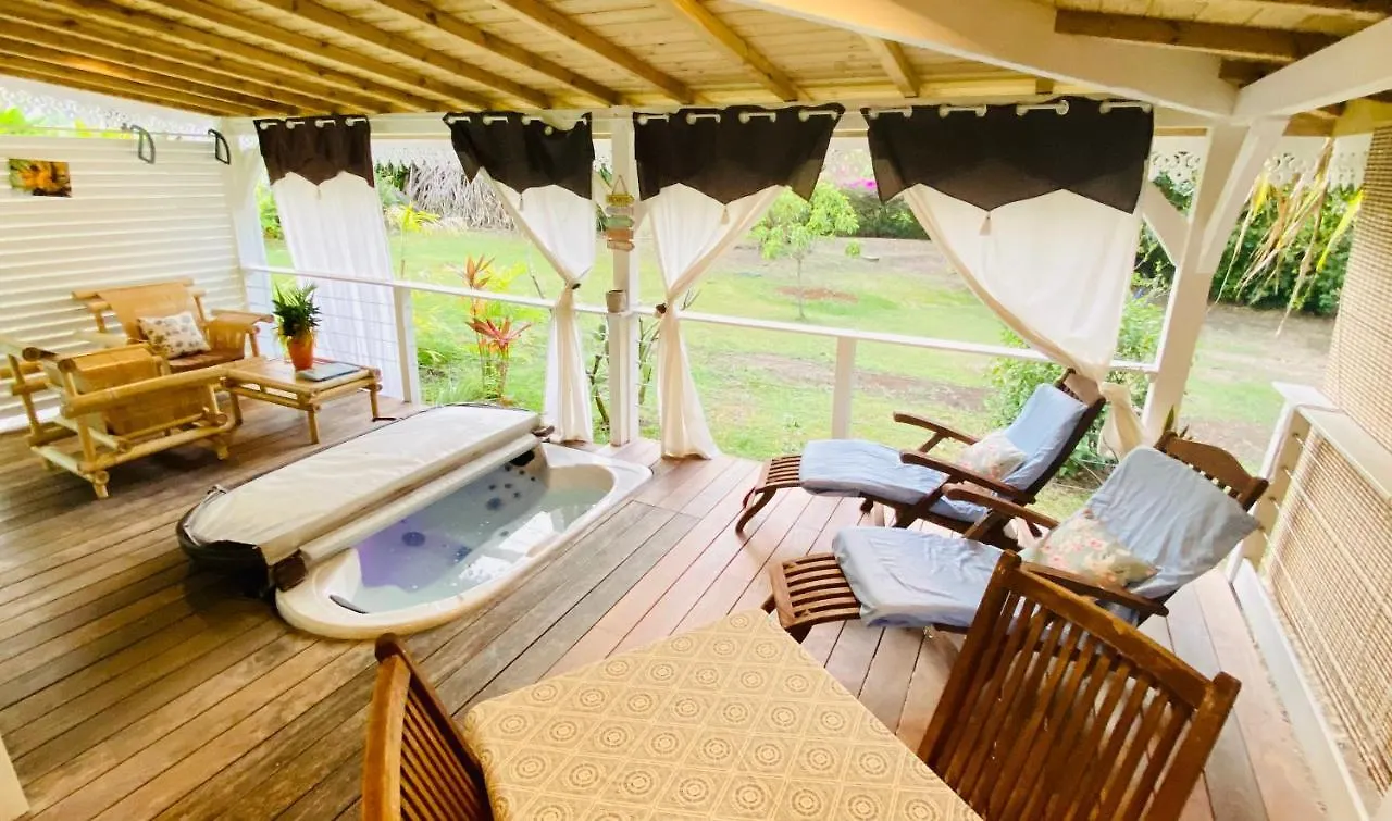 Chalet Villa Gaia - Bungalow Ti-Zen Et Son Jacuzzi Niche Dans Un Jardin Tropical, Sejour En Amoureux Le Diamant