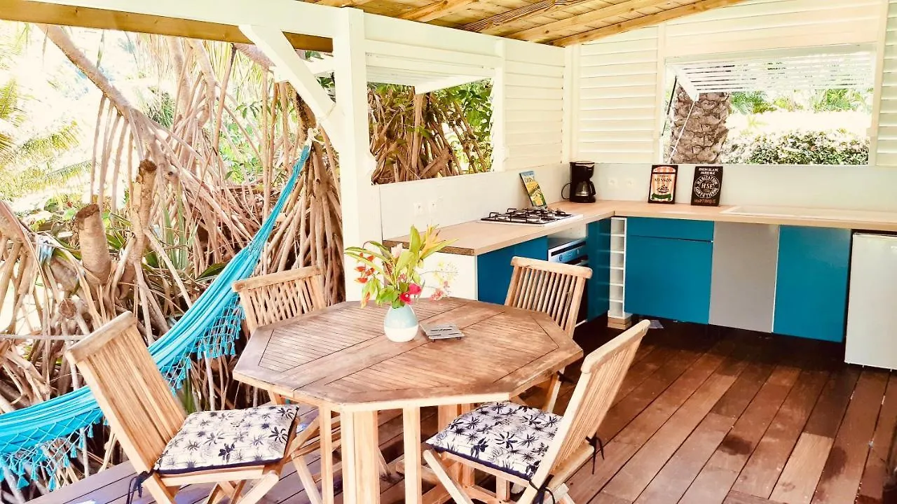 Chalet Villa Gaia - Bungalow Ti-Zen Et Son Jacuzzi Niche Dans Un Jardin Tropical, Sejour En Amoureux Le Diamant
